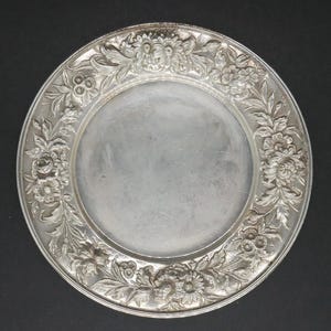 S. Kirk & Son repoussé sterling - bread and butter plates SET OF 6