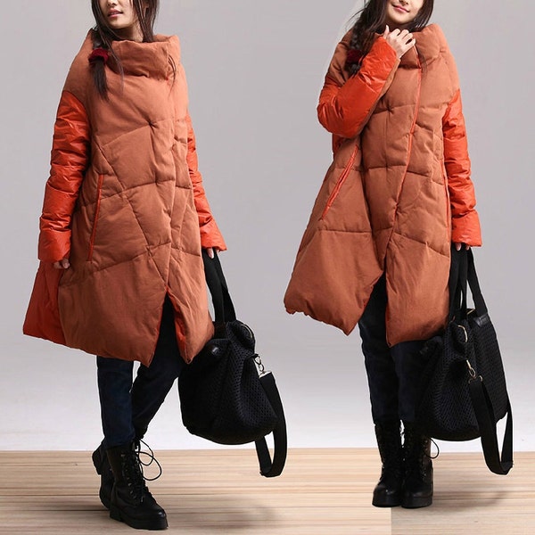 asymmetrical down jacket coat women coat women jacket