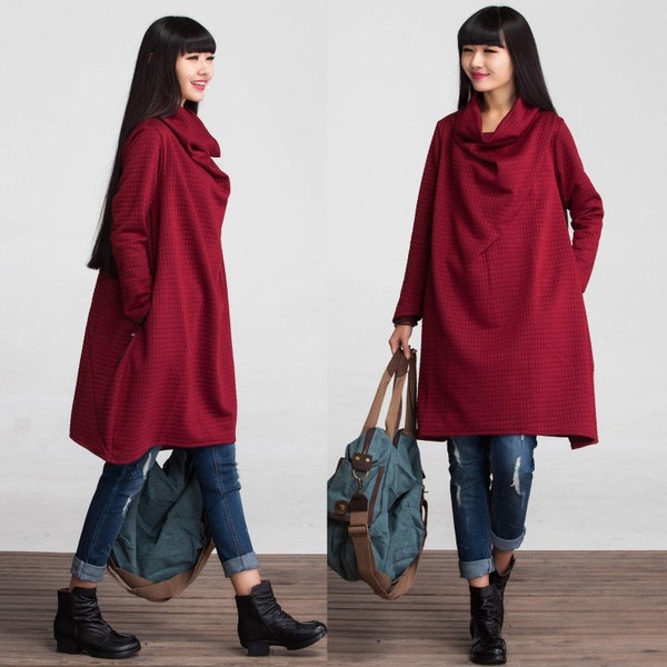 Sweatshirt Dress Top for Autumn and Spring  -  Women Clothing 3170