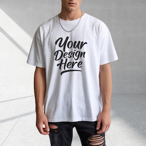 White Comfort Colors C1717 T-Shirt Mockup, T-shirt Mockup, Men's White Shirt Mockup, Comfort Colors White TShirt Mockup,Father Tee Mockup