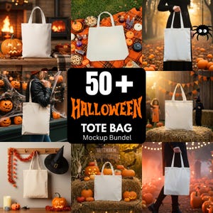 トートバッグ モックアップ バンドル 50+、ハロウィン トートバッグ モックアップ、トートバッグ モックアップ、キャンバス バッグ モックアップ、ブラック キャンバス バッグ、ハロウィン ボヘミアン トート モックアップ