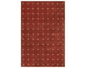 Anthropologie Julia Handmade Tufted Wool Area Rug For Bedroom Livingroom Office Kitchen Nursery Entryway Modern Rug