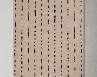 Alfombra de lana con mechones hecha a mano Anthropologie Julia para dormitorio, sala de estar, oficina, cocina, guardería, entrada, alfombra moderna