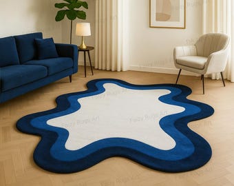 Irregular Hand Tufted Rug For Any Living Space | Bedroom Rugs, Living Room Rugs, Kidsroom Rugs, Guestroom Rugs |