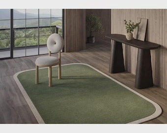 Anthropologie Scalps Handmade Tufted Wool Area Rug For Bedroom Livingroom Office Kitchen Nursery Entryway Modern Rug