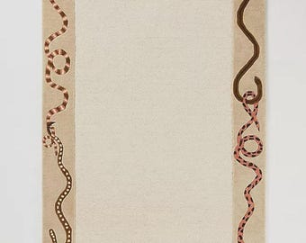 Anthropologie Julia Handmade Tufted Wool Area Rug For Bedroom Livingroom Office Kitchen Nursery Entryway Modern Rug