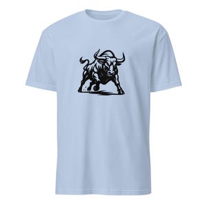 Charging Bull Graphic Tee: Stock Market Trader T-Shirt