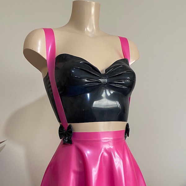 Rubber Latex Basics Pleat-Front Top