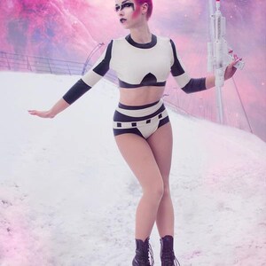 Star Wars Stormtrooper Inspired Rubber Latex Two Piece Set image 3