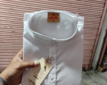 Black & White Cotton Kurta for Men: Indian Ethnic Summer Wear