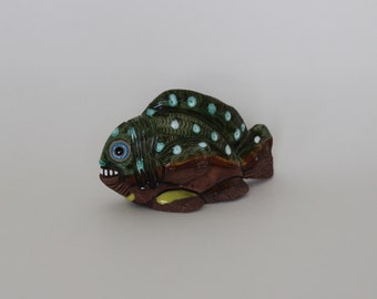 Casals Peru Vintage Ceramic Piranha Fish Figurine