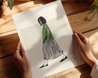 Postermodel met persoon, lijstmodel, vrouw met lijstmodel, fotolijstmodel, realistisch kunstlijstmodel, The Poster Club