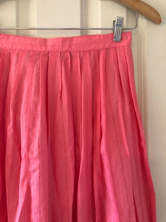 Vintage Pink Pierre Cardin Midi Skirt - image 2