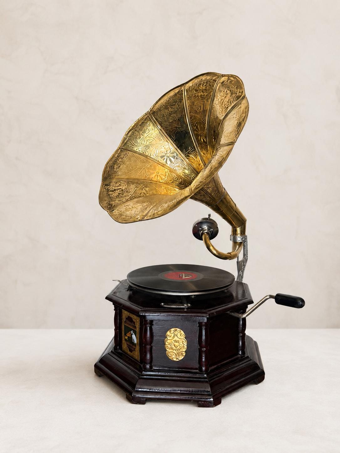 Antique wind up phonograph record player - Etsy 日本