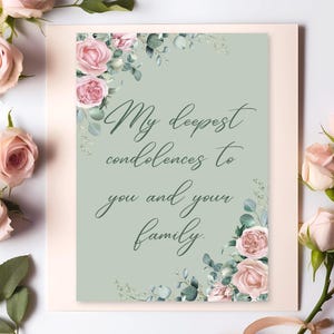 Printable Sympathy card, comfort and peace, condolence card, simple sympathy card, condolence gift, card to download, DIGITAL DOWNLOAD