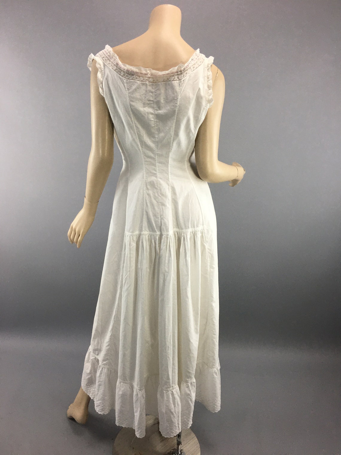 Antique Victorian/edwardian Full Length Slip Vintage Size S Etsy