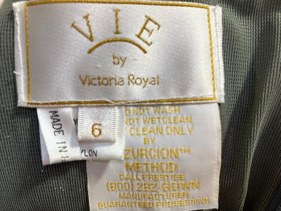 1980s VIE Victoria Royal Silver Lame Dress S, Vin… - image 8