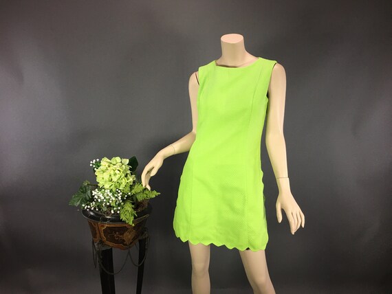 1960s Cotton Romper, Vintage 60s Bright Green Play