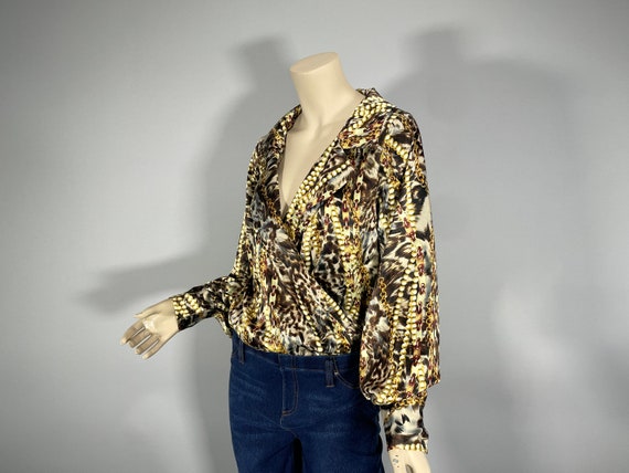 70's / 80s  Novelty Print Bodysuit, Snap Closure,… - image 8