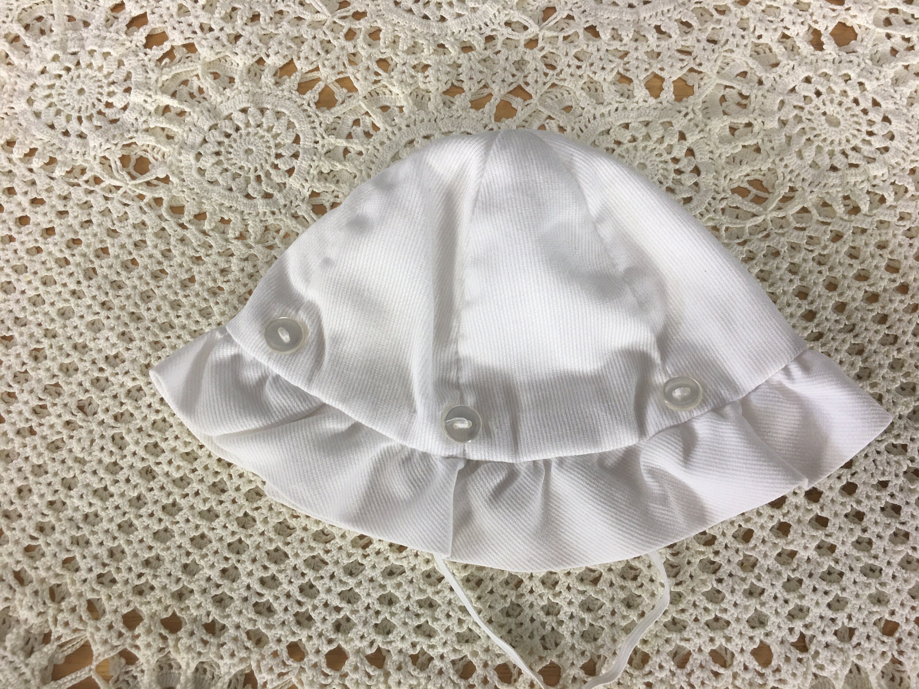 Vintage Baby Sun Unisex White Ruffle Hat 0 to 3 Etsy