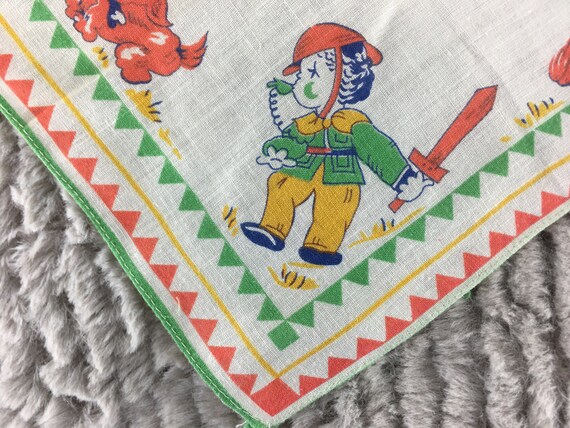 40s Children's Novelty Hanky, Rare Vintage 1940s … - image 4