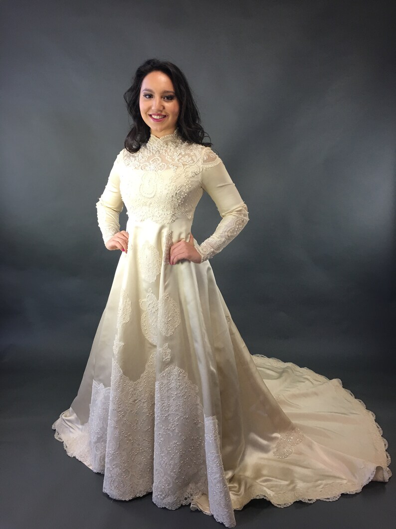 old fashioned wedding gowns