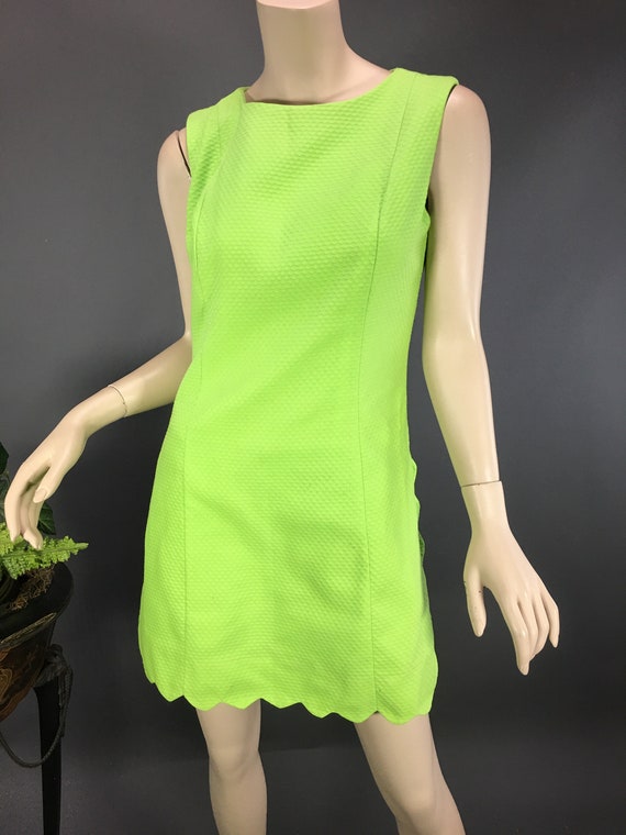 Vintage 60s Linen and cotton scooter dress by Leroysize SM