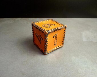 Leather PDF Pattern Playing Dice Game Cube | Digital Pattern Download