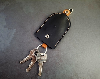 Leather PDF Pattern Key Pouch Keychain | Digital Pattern Download