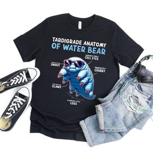 Tardigrade Anatomy Of Water Bear T Shirt For Men Women, Water Bear Tardigrade Gift, Moss Piglet Lover, Science Teacher Microbiologist Gift