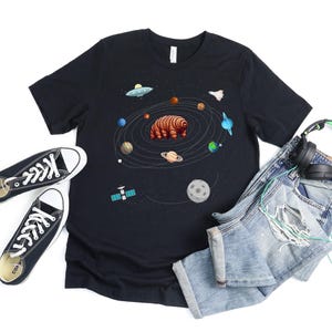 Tardigrade In Space T Shirt For Men Women, Water Bear Tardigrade Gift, Moss Piglet Lover, Science Teacher Microbiologist Gift
