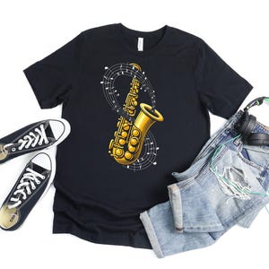 Saxophone T Shirt For Men Women, Funny Saxophone Gifts For Saxophones Music Lover, Musician Gift For Saxophone Player