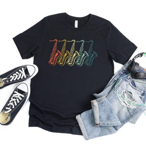 Retro Vintage Saxophone T Shirt For Men Women, Funny Saxophone Gifts For Saxophones Music Lover, Musician Gift For Saxophone Player