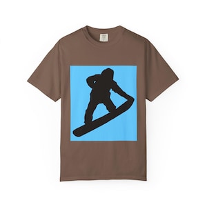 Snowboarder Block Comfort Colors Tee