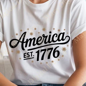 America Est 1776 PNG Patriotic American 4th Of July PNG, Independence Day Design Patriotic USA Sublimation Design, 4th July Digital Download