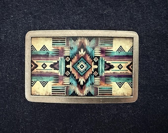 Vintage Native American Eagle Dancer Belt Buckle With  display picture 1