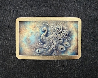 Peacock Belt Buckle