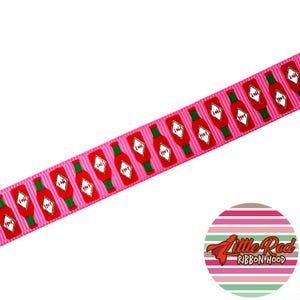 5 jardas 5/8" Fita de gorgorão impressa, tabasco, molho picante, lilredribbonhood, presente de aniversário para irmã