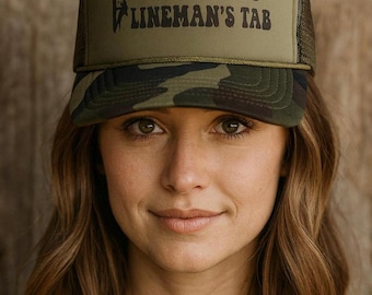 Gorra "Ponlo en mi pestaña de liniero", gorra de camionero para liniero, accesorios para la novia del liniero, regalo para la esposa del liniero, lindo regalo para la novia del liniero