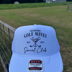 Abandoned Golf Wives Social Club Trucker Hat Golf Wife Trucker Hat Funny Golf Hat for Women Girls Golf Trip Hat Country Club Hat Wife Gift afbeelding 6