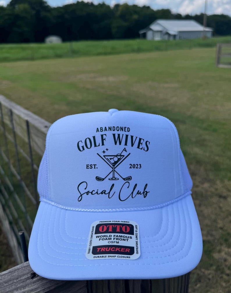 Abandoned Golf Wives Social Club Trucker Hat Golf Wife Trucker Hat Funny Golf Hat for Women Girls Golf Trip Hat Country Club Hat Wife Gift afbeelding 6