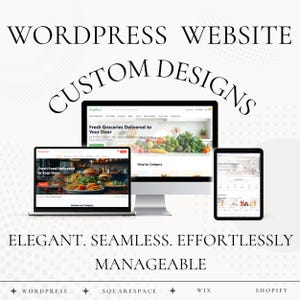 Custom Website - Modern Website Bespoke website design - professional website - business website - wordpress web design - Website Design