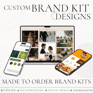 Kit de marca personalizado: plantilla de Canva, logotipo y paquete para redes sociales