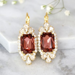 Burgundy earrings target on sale