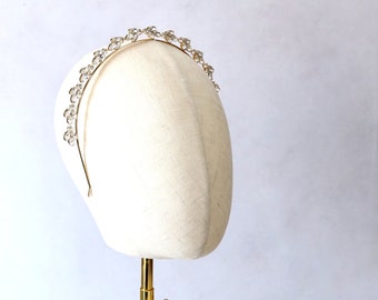 Bridal Crystal Hairband, Bridal Tiara, Bridal Gold Tiara With Clear Crystals, Bridal Silver Elegant Headband, Bridal Gold Crystal Tiara.