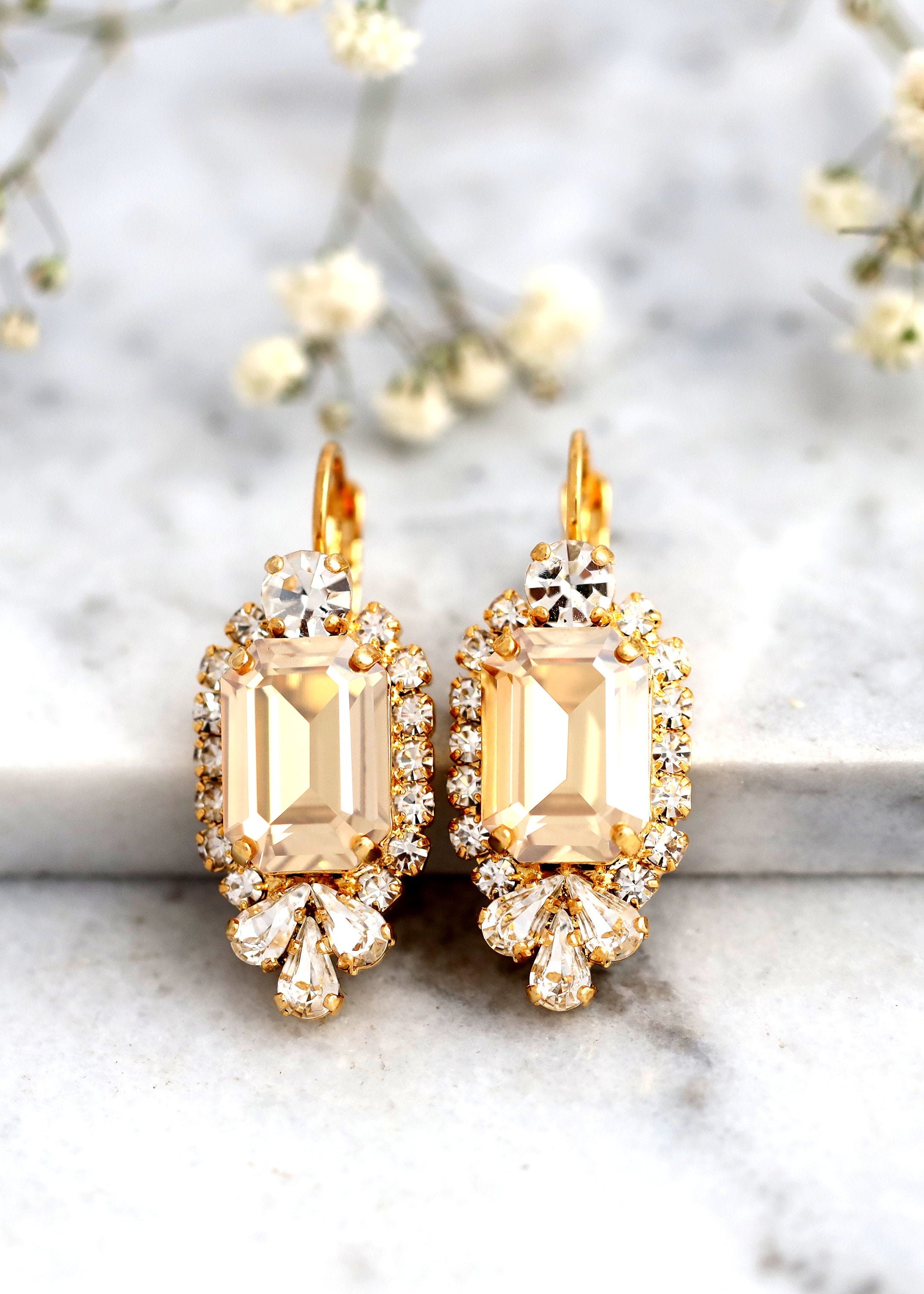 PEARLY CHAMPAGNE EARRINGS main image 0