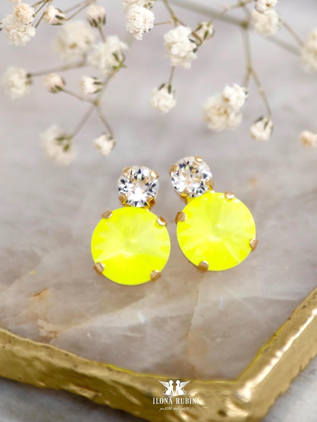 Neon yellow Earrings