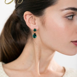Mulberry Crystal Chandelier Earrings, Bridal Plum Purple Chandelier Earrings, Bridesmaids Earrings, Drop Earrings, Gift For Her image 4
