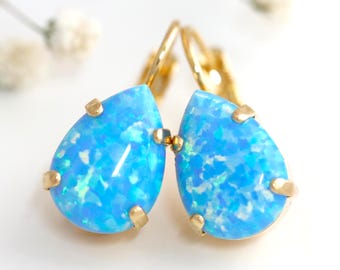 Orecchini Pendenti, Argento 925, Cristallo Swarovski Blu Scuro Rotondo E Granulare