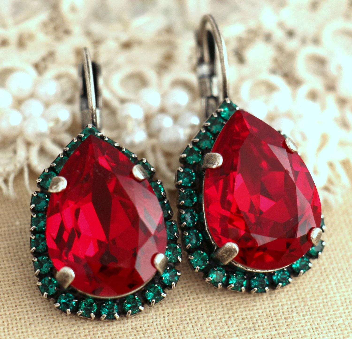 Tequila Shot Earrings For Women - Colorful Wine Bottle Rhinestone Dangle Earrings